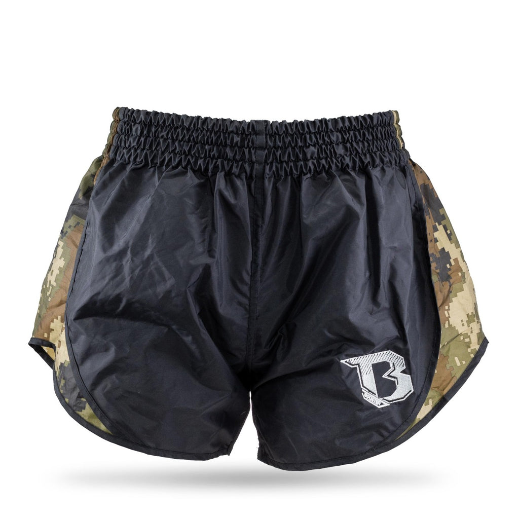 Shorts de combat Booster Fight Gear Retro Hybrid BL/Camo Vert