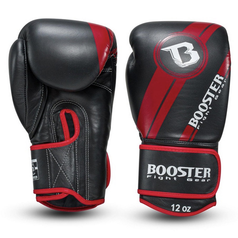 Gants de boxe Booster Fight Gear BGL 1 V3 Noir/Rouge FOIL