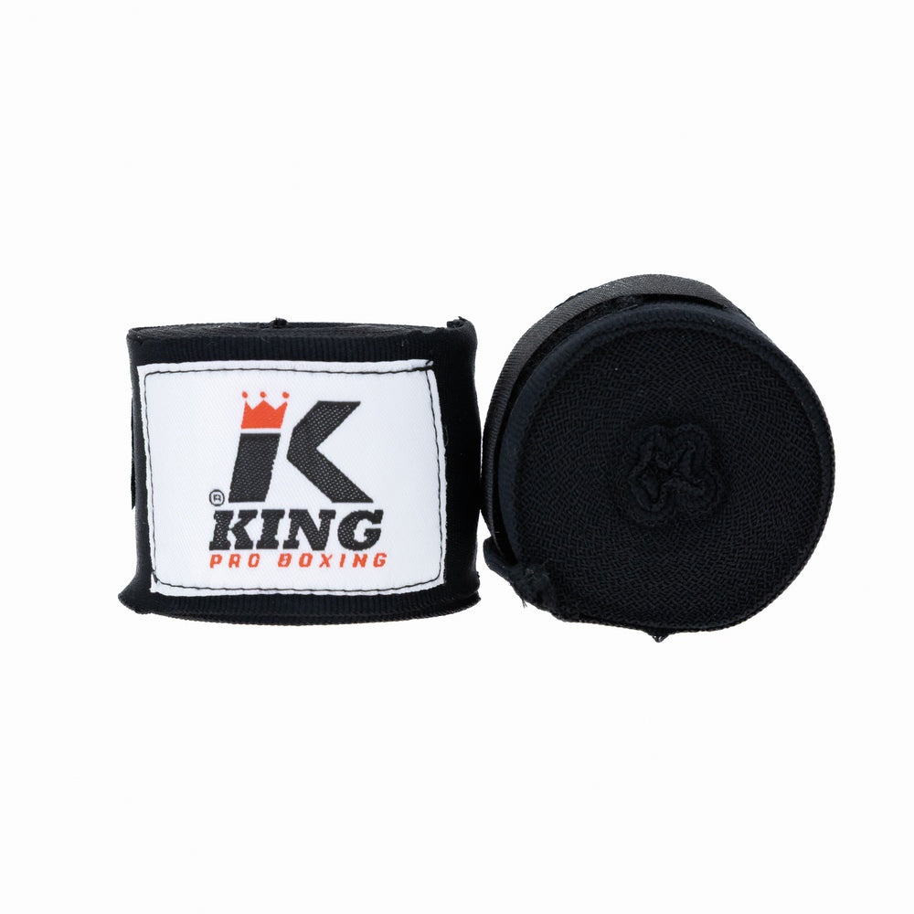 Bandes de boxe enfant King Pro BPC noires, velcro