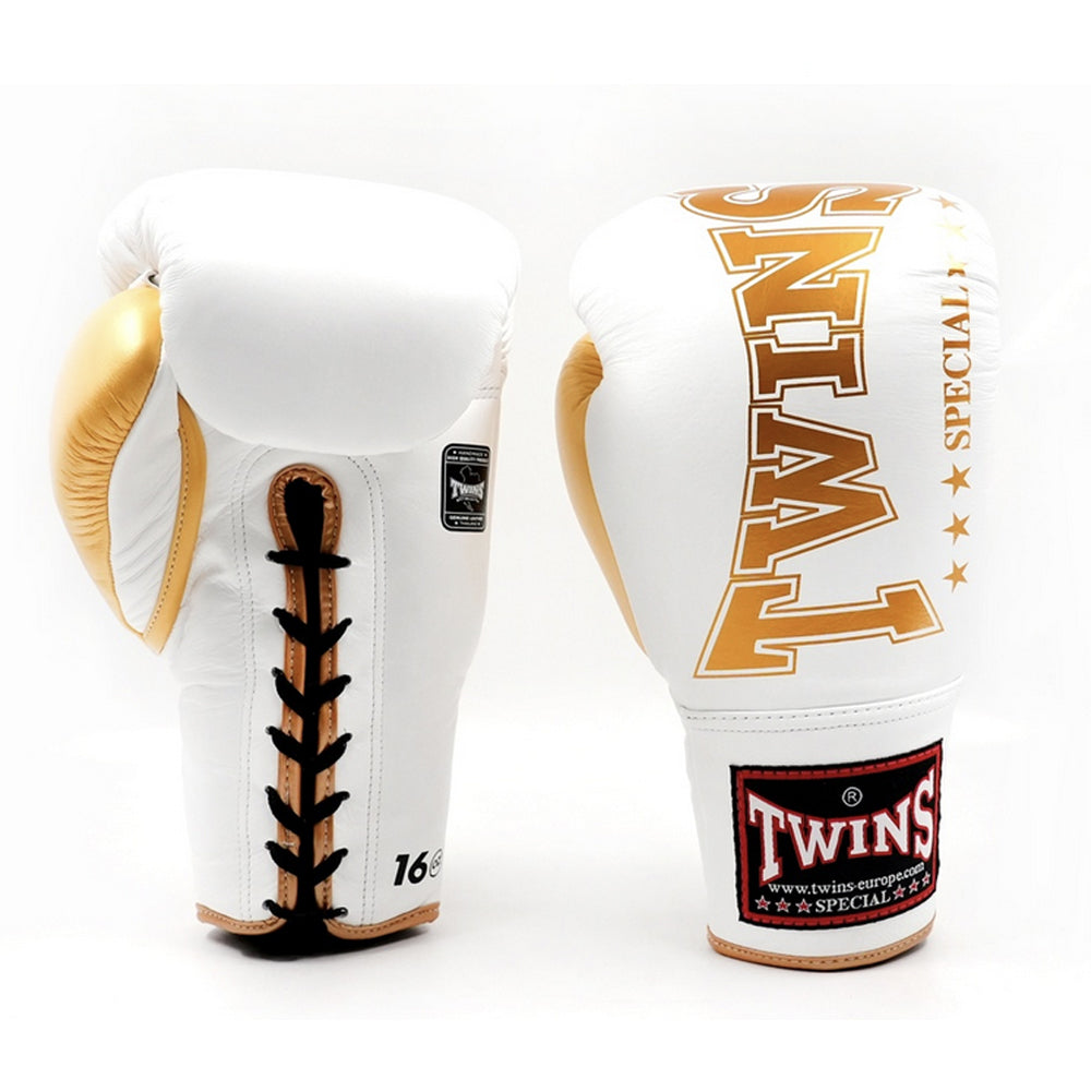 Gants de boxe Twins Special BGLL 8 Blanc LACED