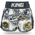 Short de boxe thaï King Pro Boxing Demon 2 blanc