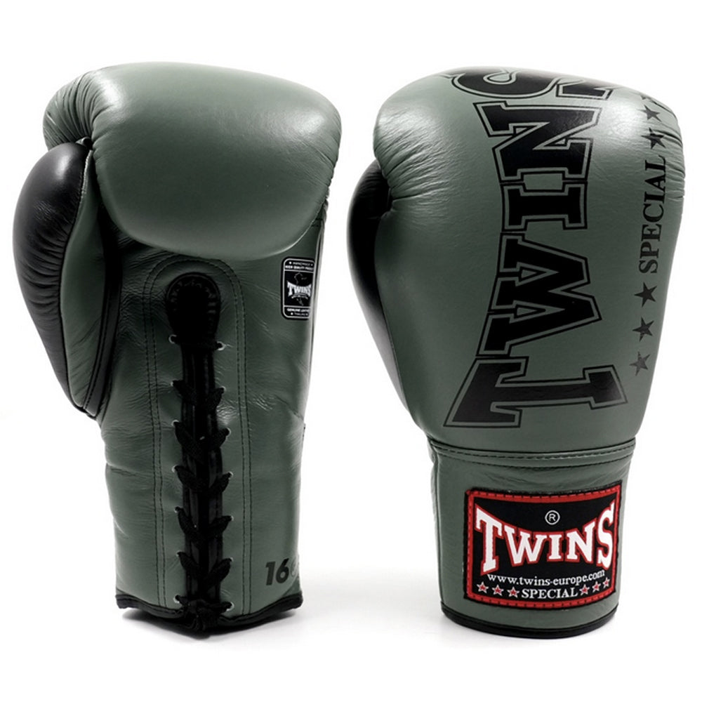 Gants de boxe Twins Special BGLL 8 Olive/Noir