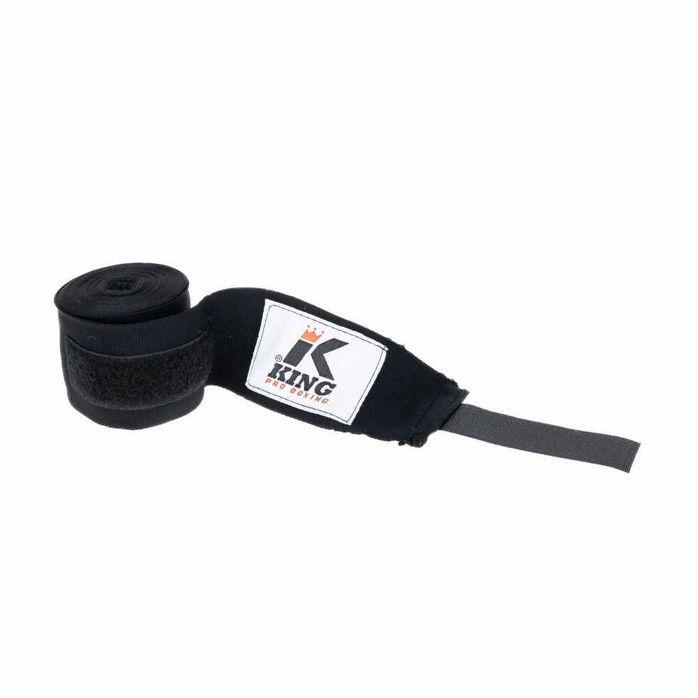 Bandes de boxe enfant King Pro BPC noires, détail