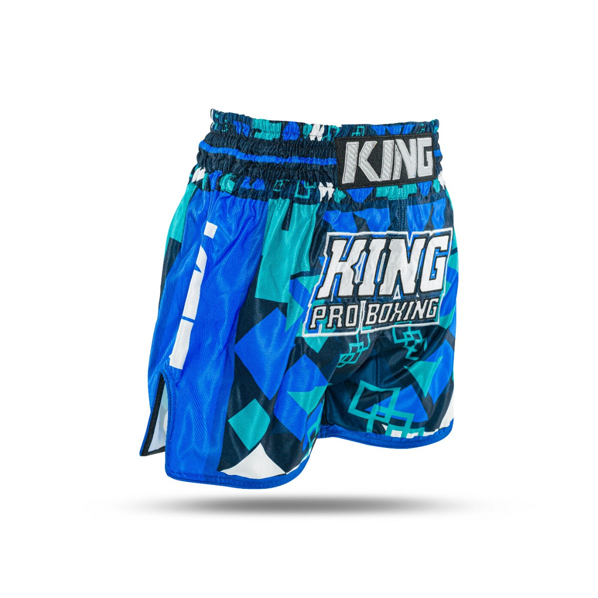 Short King Pro Abstract 1 bleu, détail