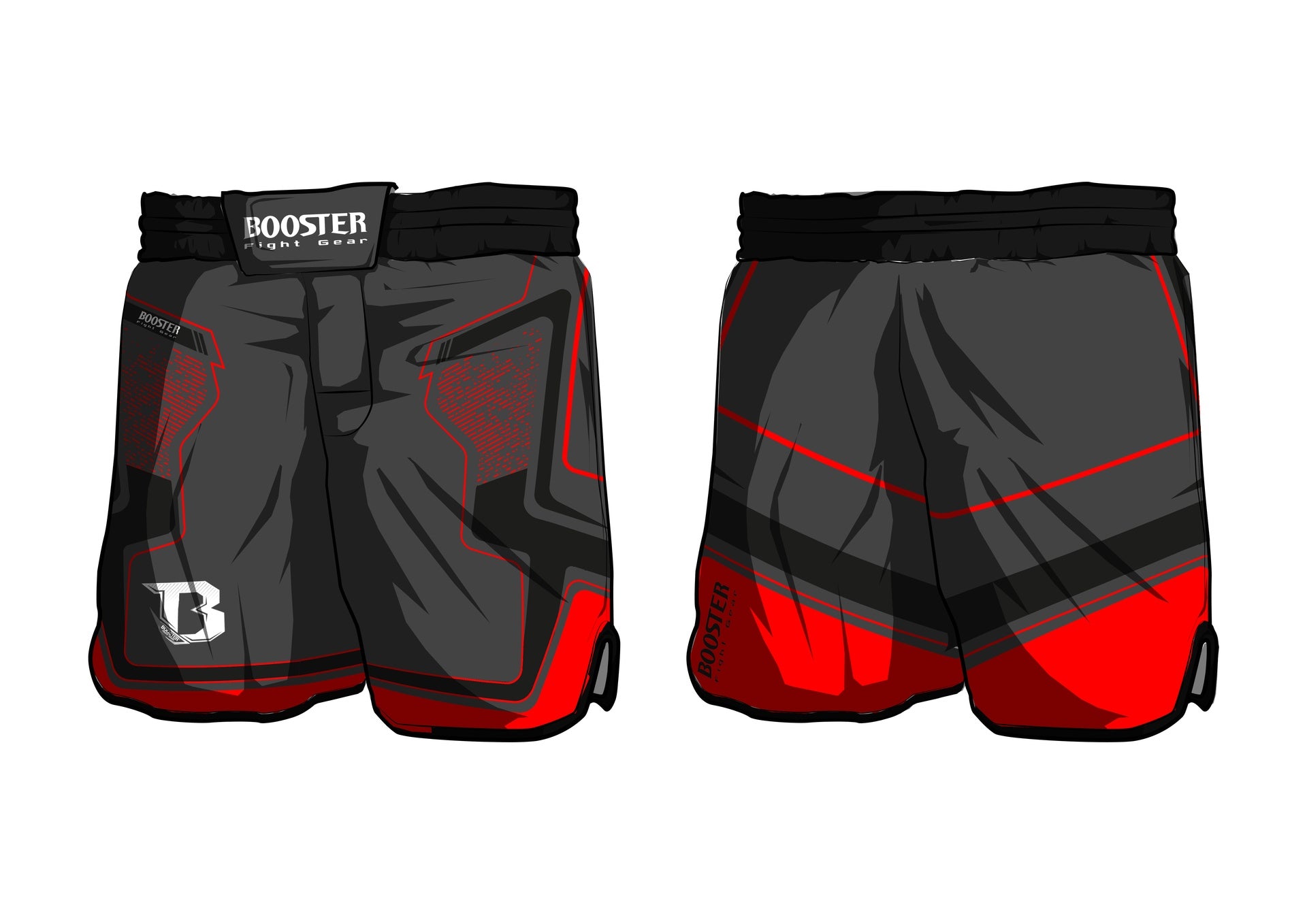 Shorts de combat Booster Fight Gear DELTA 1 MMA