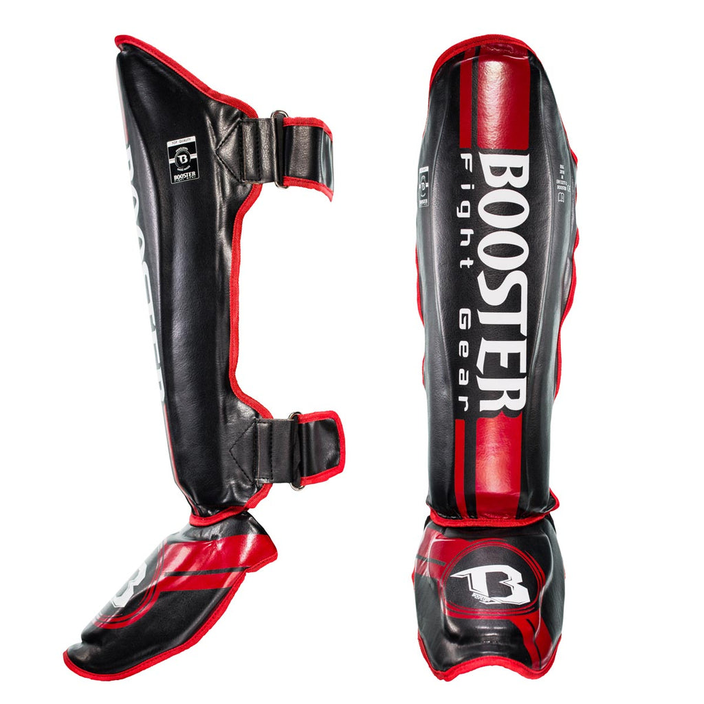 Protège-tibias Booster Fight Gear BSG V 3 Rouge