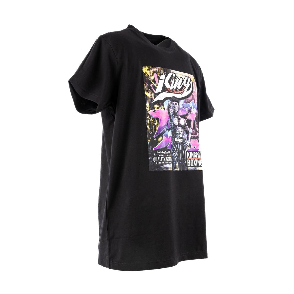 T-shirt King Pro Comic 01 noir, porté